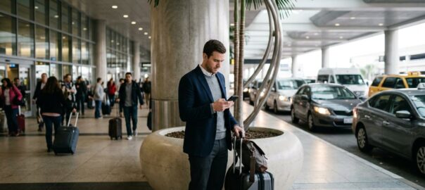 how to confirm driver meet points at busy terminals